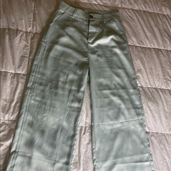 (M) size 6 Drop shoulder flap pocket blouse & pants set - Picture 12 of 13